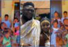 Ghanaian actor Oteele and his kids Photo Source: oteeletv